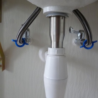 隔氣防臭ABS**再生塑料面盆下水連接濟南海逸衛浴設備