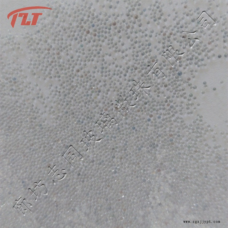 道路玻璃微珠、噴丸玻璃微珠實拍圖例