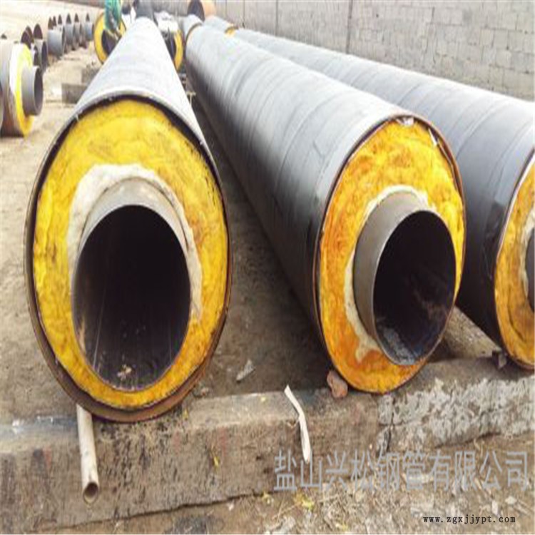 甘肅高密度聚直埋保溫管  預制直埋保溫管興松管道