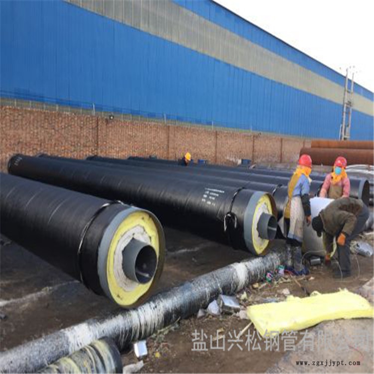 甘肅高密度聚直埋保溫管  預制直埋保溫管興松管道