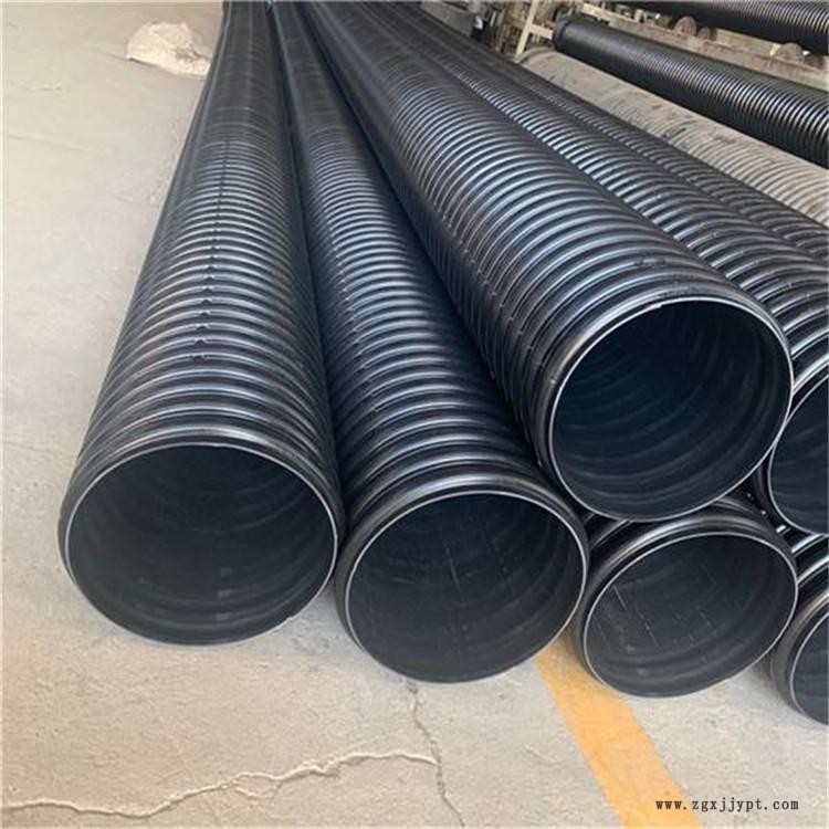 小區排水PE雙壁波紋管 高密度聚波紋管 晉城HDPE雙壁波紋管 國標四千牛