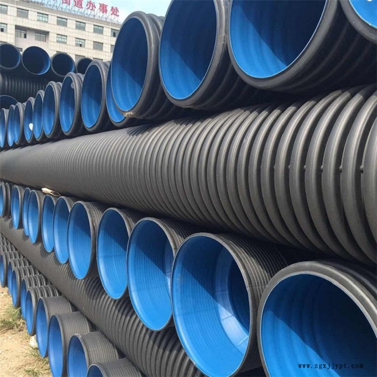 小區排水PE雙壁波紋管 高密度聚波紋管 晉城HDPE雙壁波紋管 國標四千牛