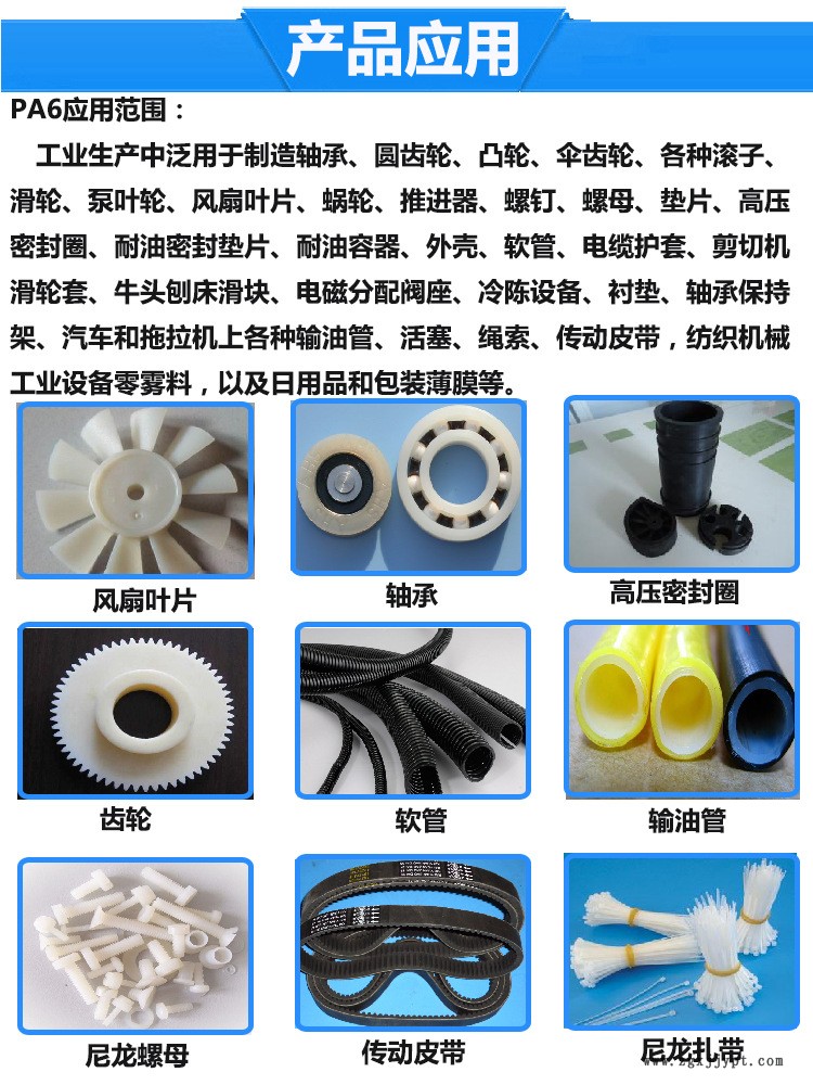 PA6產(chǎn)品應用