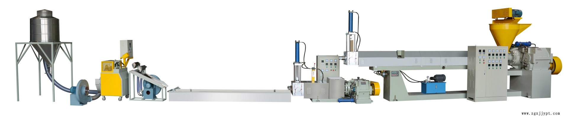 abs廢塑料水拉條機械擠出機 回收顆粒子母造粒機 單螺桿廠家供應