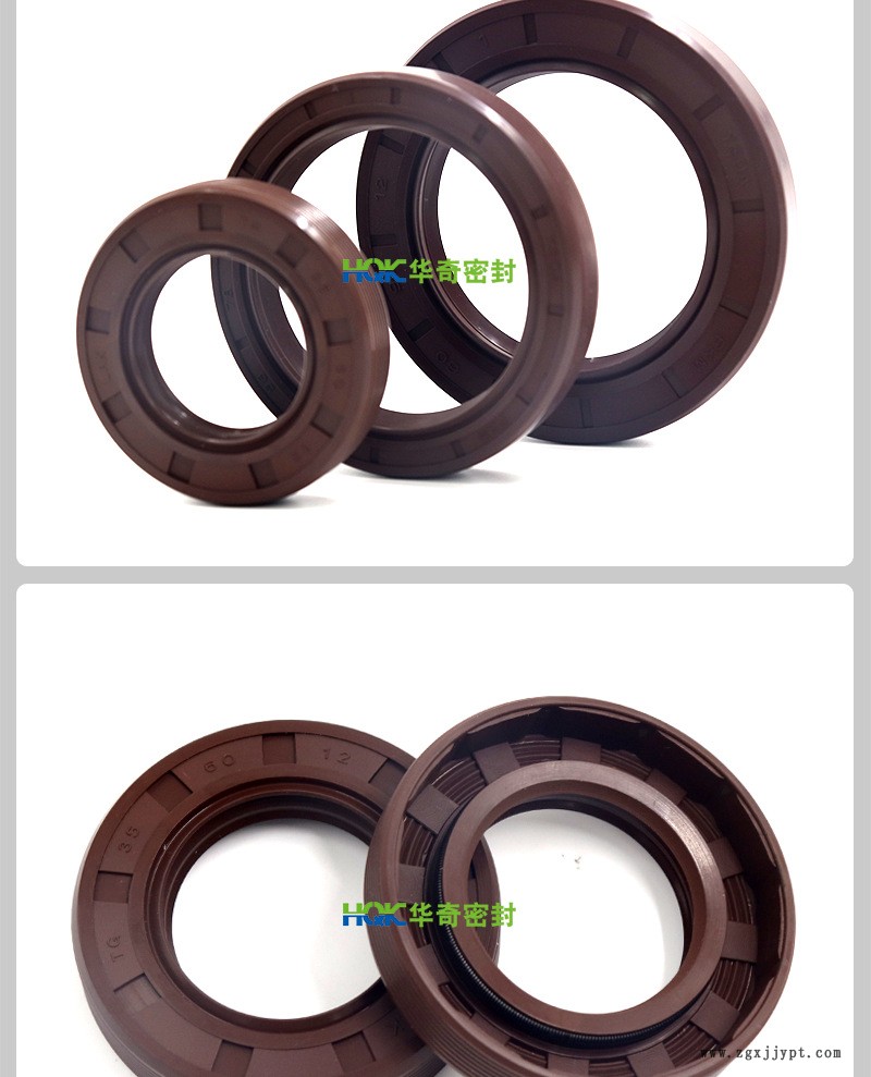 廠家直銷標準TC 氟膠內骨架馬達油封 氟橡膠旋轉骨架油封批發示例圖4