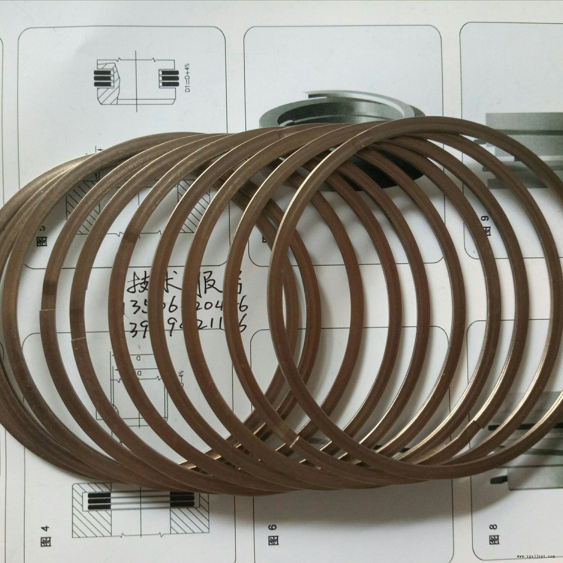 金屬密封疊環 孔用108 FEY ASD 金屬纏繞密封圈 汽車排氣管密封環示例圖4