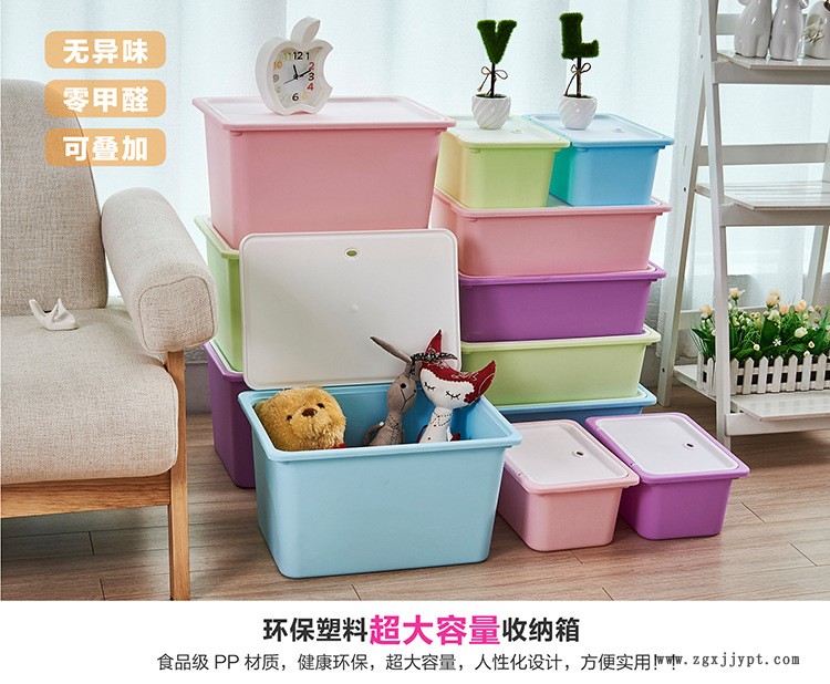 專利產(chǎn)品塑料家用床底玩具衣服書有蓋收納箱整理箱儲物箱大號示例圖1