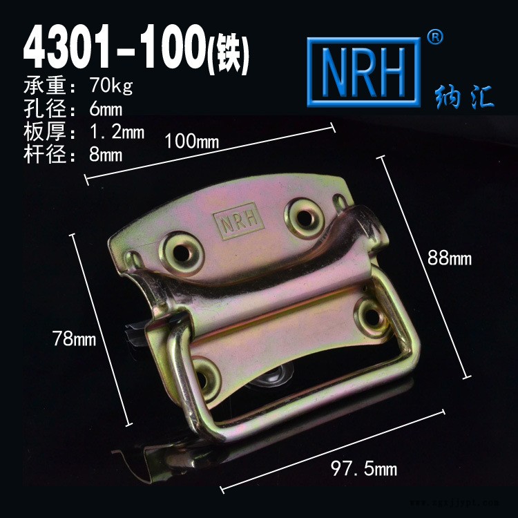 滅火器消防箱拉手工業(yè)木箱提手工具儲(chǔ)物箱拉手?jǐn)?shù)控機(jī)機(jī)柜拉手箱環(huán)示例圖3