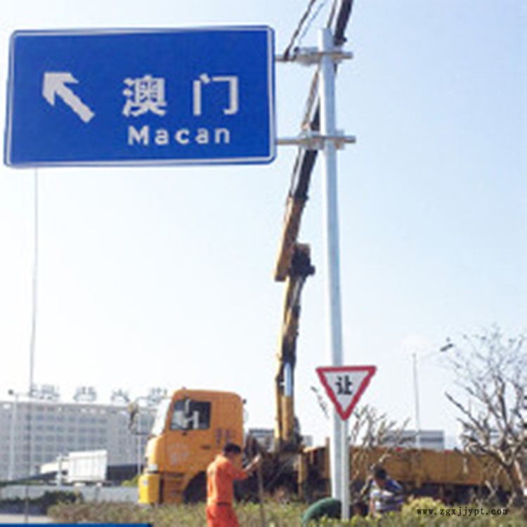 祥路低價出售 交通標志桿 交通安全標志牌 雙懸臂標志桿