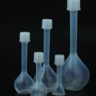 PFA容量瓶特氟龍塑料容量瓶500ml激光打標刻度刻度清晰誤差系數小