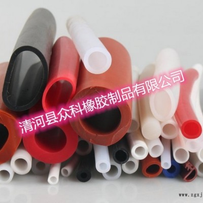 耐高溫無味圓形硅膠管 彩色密實硅膠管 硅膠密封條