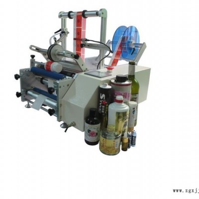 鄭州半自動塑料軟管貼標設備 廠家供應603型膠水塑料瓶貼標機 半自動試劑管貼標設備