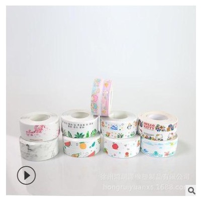 印花廚房防霉貼美縫貼衛(wèi)生間墻角縫隙防水貼馬桶美縫貼水槽擋水條