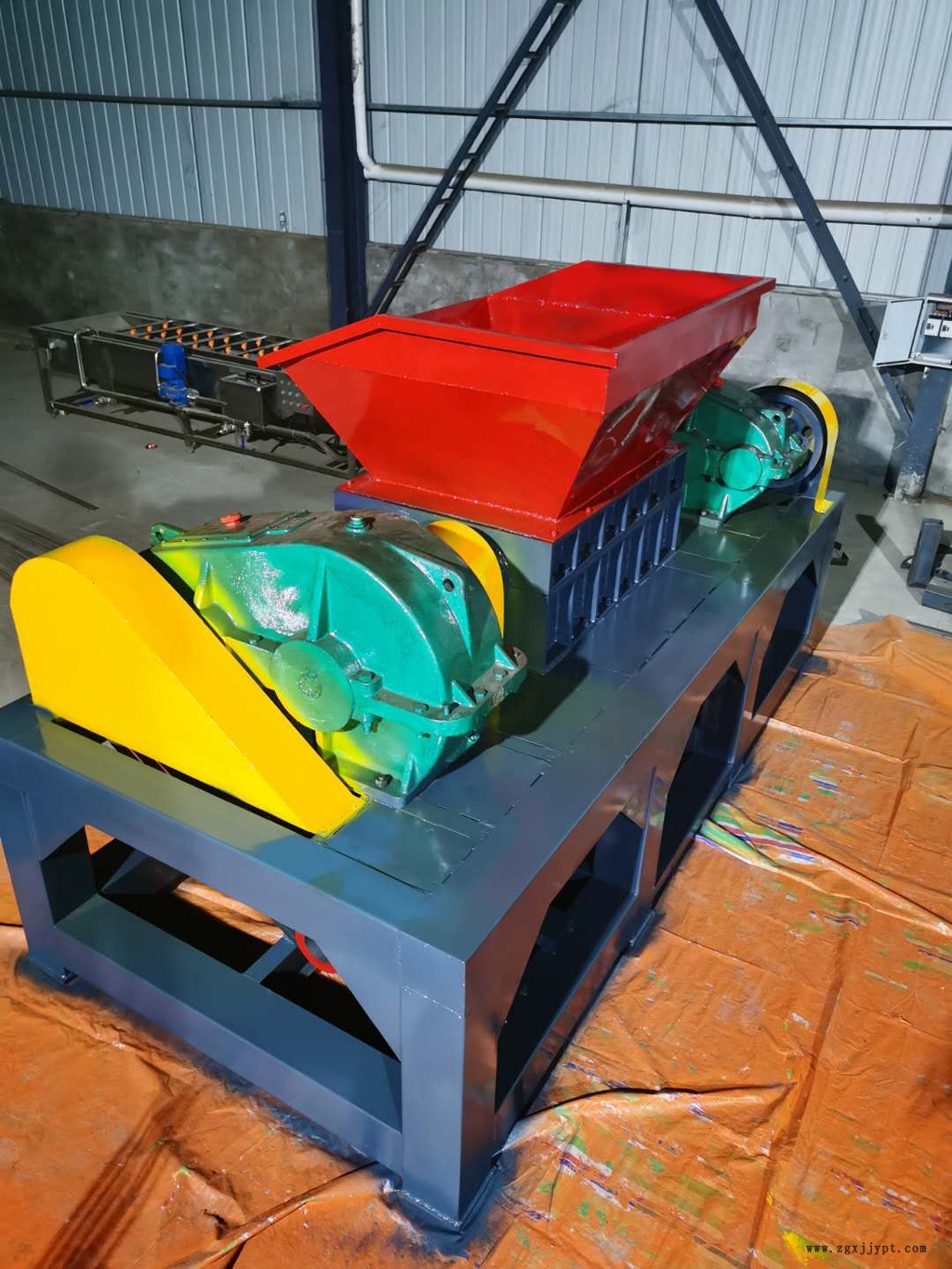 金屬撕碎機廠家廢舊輪胎撕碎機橡膠輪胎撕碎機廢舊撕碎機