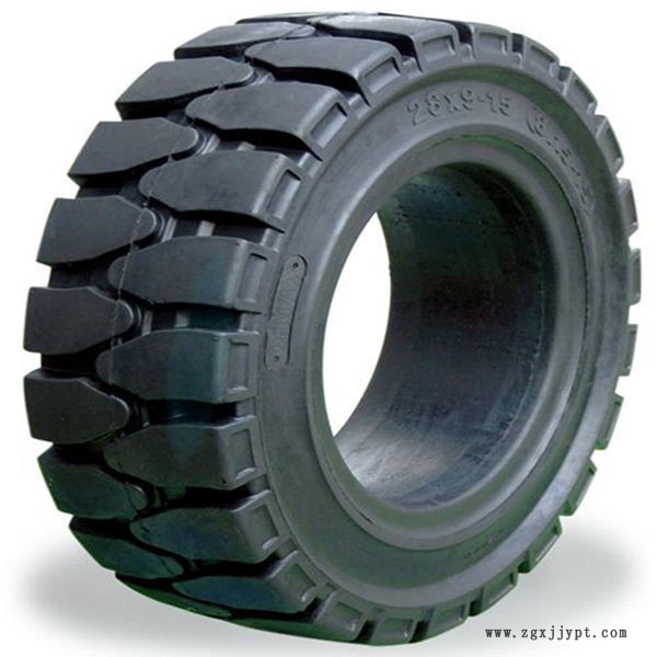 塊狀花紋實心輪胎