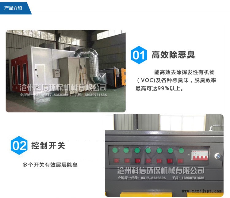 uv光氧催化廢氣處理環保設備uv等離子除臭噴漆房除味廠家直銷示例圖4