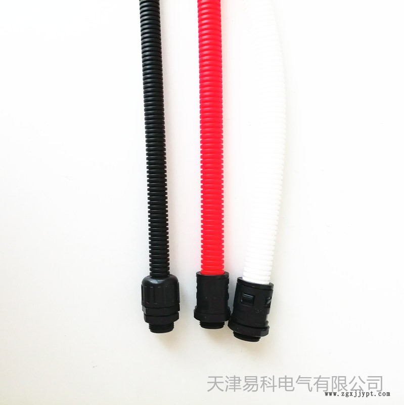 江蘇常州廠家批發尼龍軟管黑色塑料軟管 尼龍電纜接頭 規格齊全