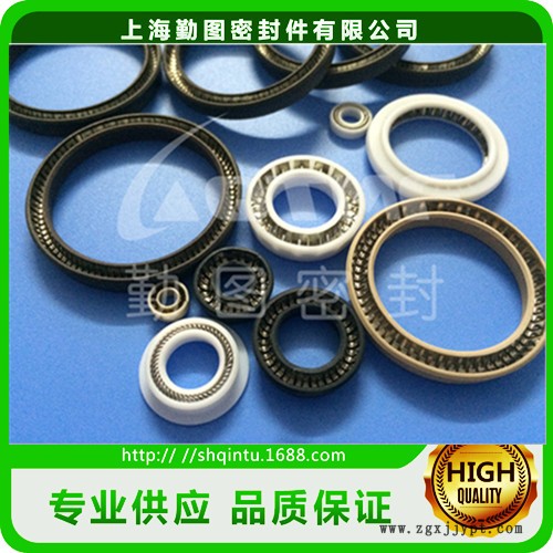 聚四氟乙烯油封 優(yōu)質(zhì)四氟彈簧蓄能密封圈 油缸泛塞封密封圈