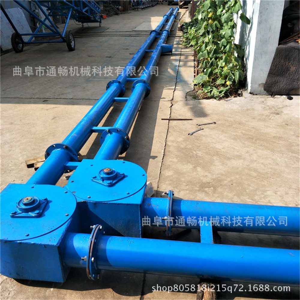 炭黑顆粒密閉管鏈輸送機 泉州市干粉水泥無塵揚環保管鏈式上料機示例圖3