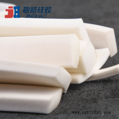硅膠發泡矩形平板 白色密封條 蒸箱烤箱鍋爐專用承高溫橡膠條定制