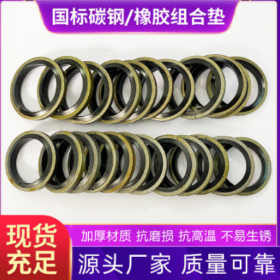 半包不銹鋼橡膠組合墊圈O型密封圈丁晴橡膠英制非標組合密封件