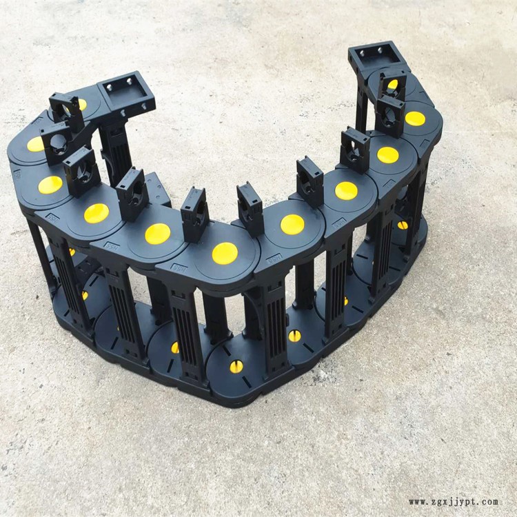 蘇州機械工程橋式塑料拖鏈 封閉尼龍拖鏈銷售廠家示例圖1